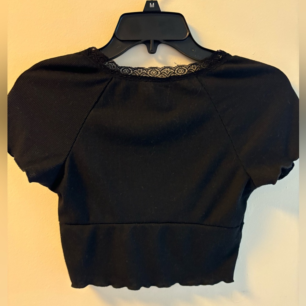 Two big girl 14 Y Ribbed Raglan Sleeve Ruffle T-Shirt - Picture 5 of 15